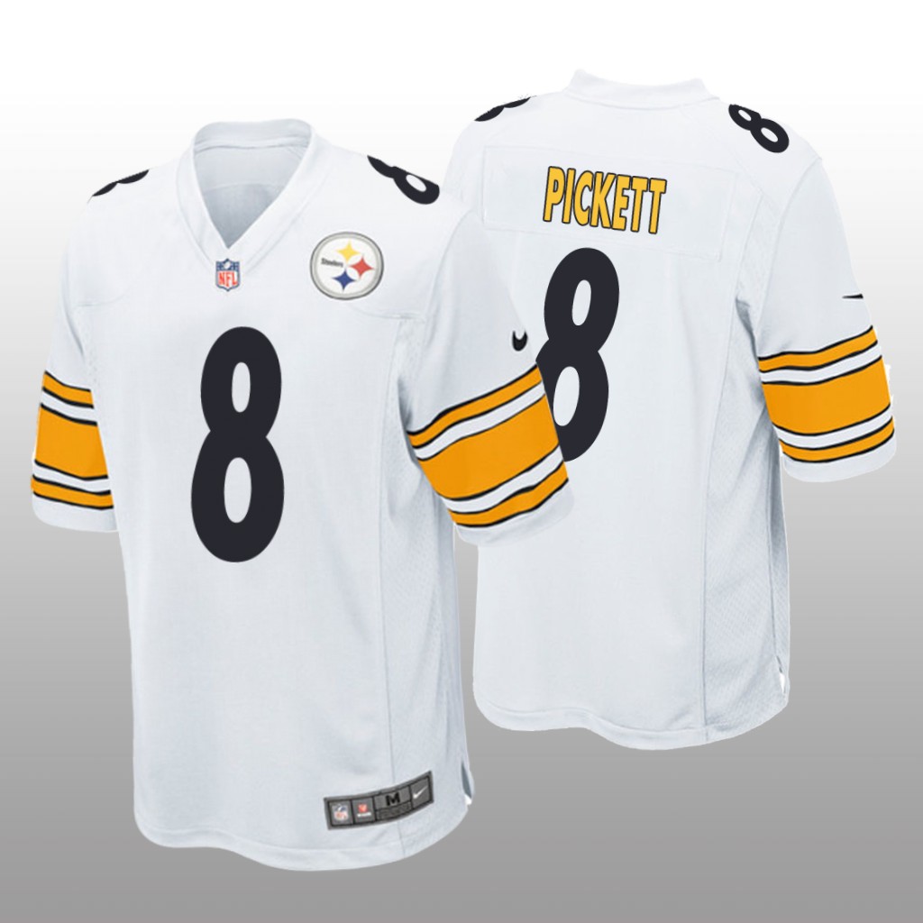 Pittsburgh Steelers White 2022 NFL Draft Kenny Pickett Game Jersey