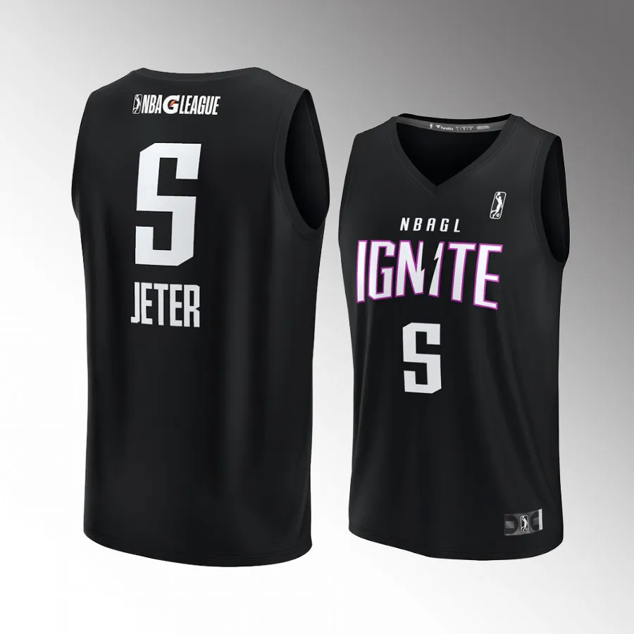 Pooh Jeter #5 NBA G League Ignite Fast Break Black Jersey  Player