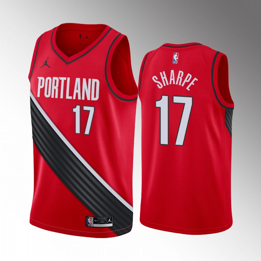 Portland Trail Blazers Shaedon Sharpe 2022 NBA Draft Kentucky Wildcats Red #17 Jersey Statement Edition