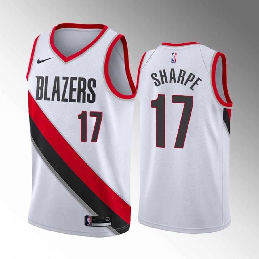 Portland Trail Blazers Shaedon Sharpe 2022 NBA Draft Kentucky Wildcats White #17 Jersey Association Edition