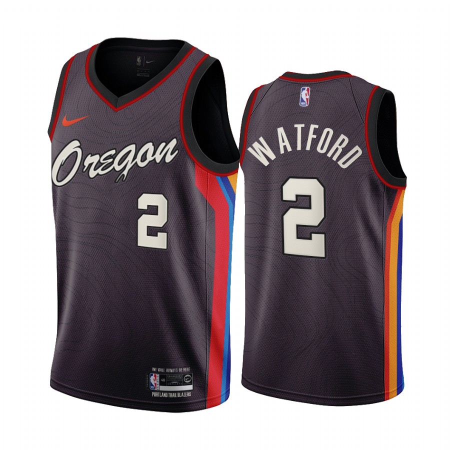 Portland Trail Blazers Trendon Watford 2021 NBA Draft #2 City Edition Jersey Black