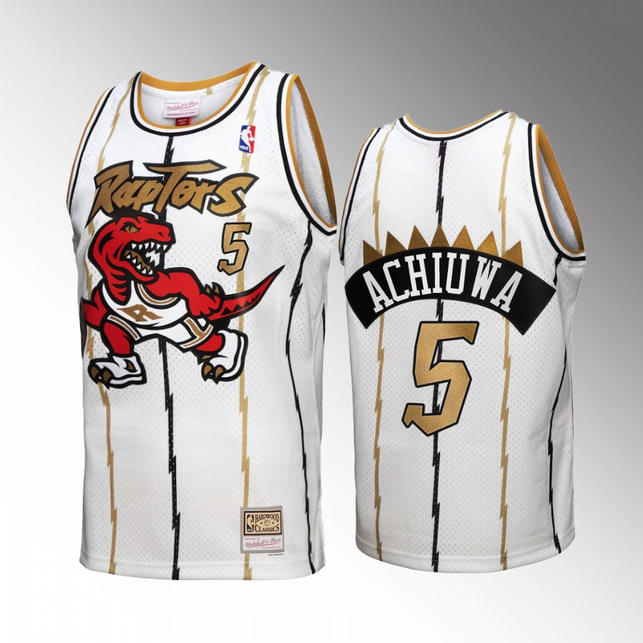 Precious Achiuwa #5 Toronto Raptors Reload 3.0 White Hardwood Classics Jersey