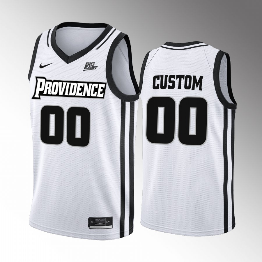 Providence Friars Custom Jersey 2022-23 College  White Home Uniform