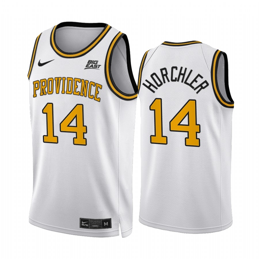 Providence Friars Noah Horchler Jersey 2022 College  White Big East Uniform