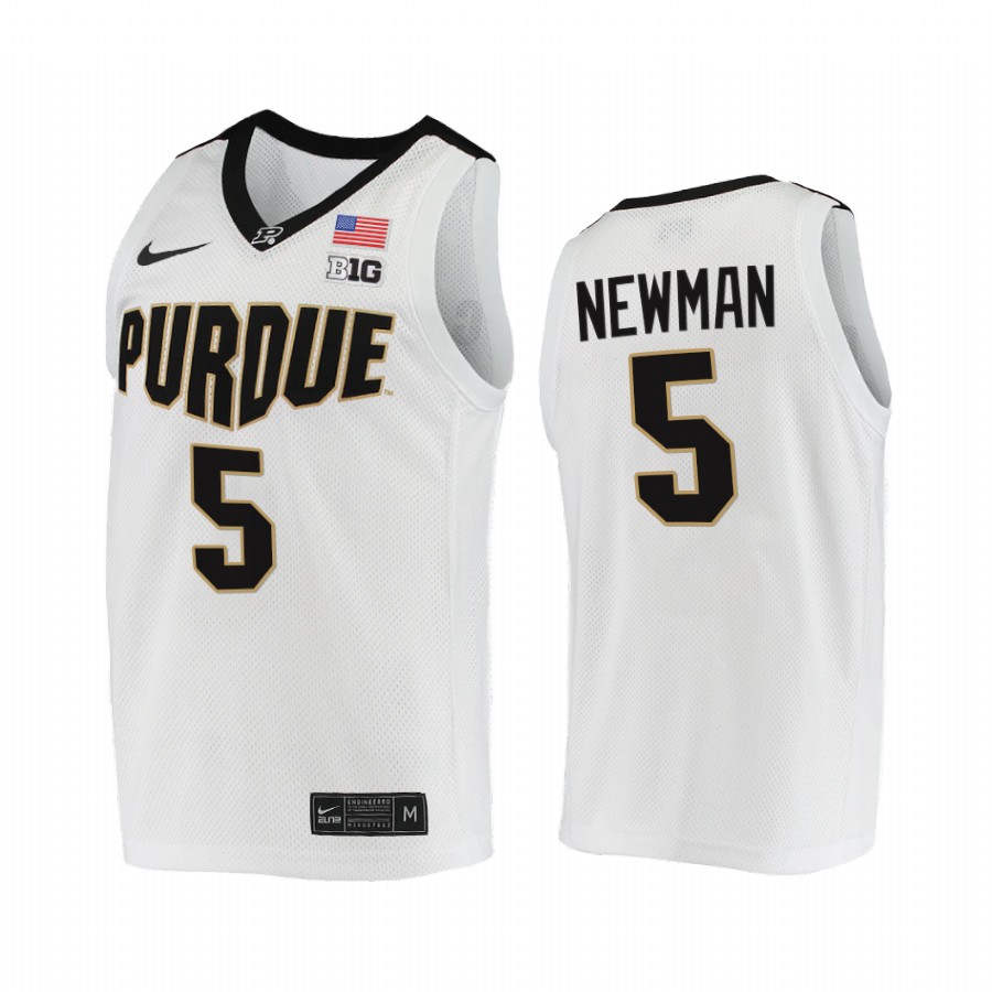 Purdue Boilermakers Brandon Newman Jersey 2021-22 College  White  Uniform