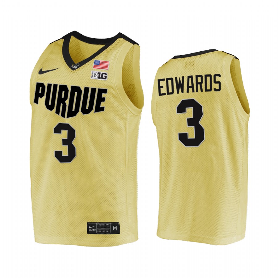 Purdue Boilermakers Carsen Edwards Jersey College  Gold NBA Alumni Uniform