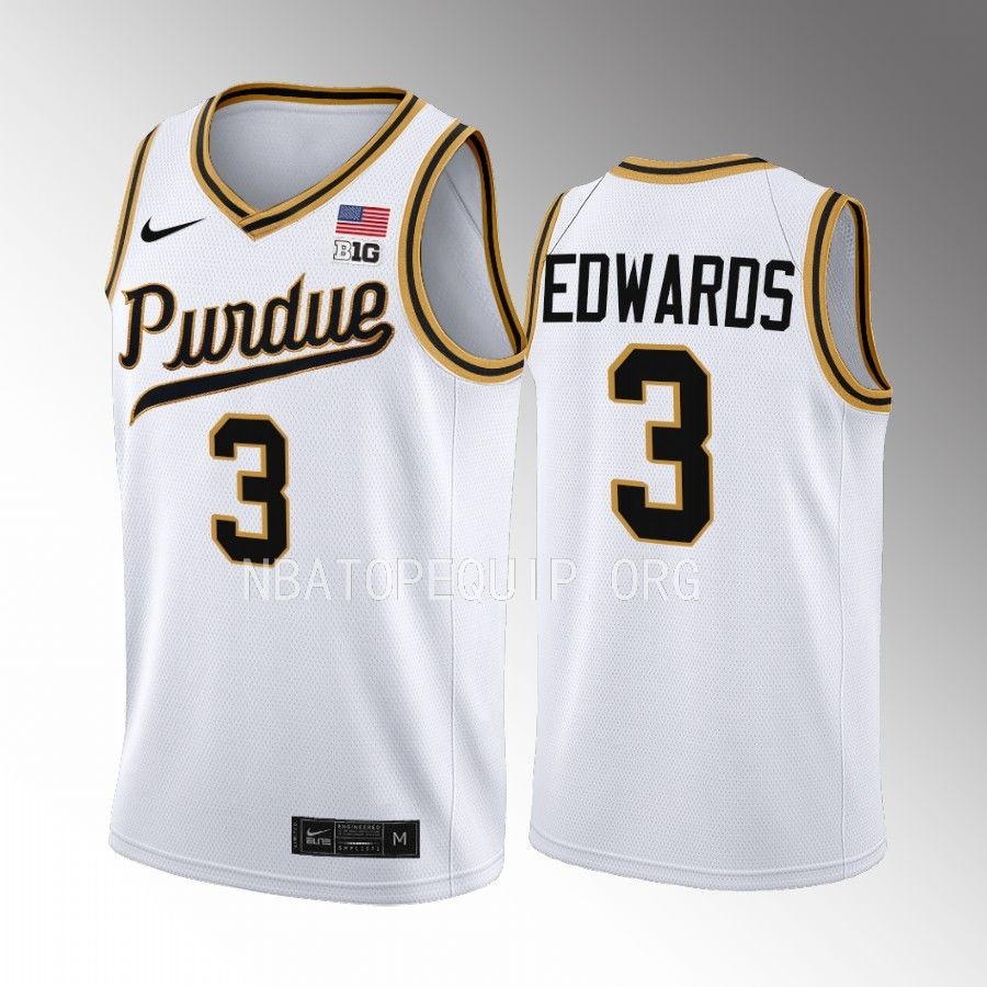Purdue Boilermakers Carsen Edwards Jersey Rick Mount-Era White Throwback  Uniform
