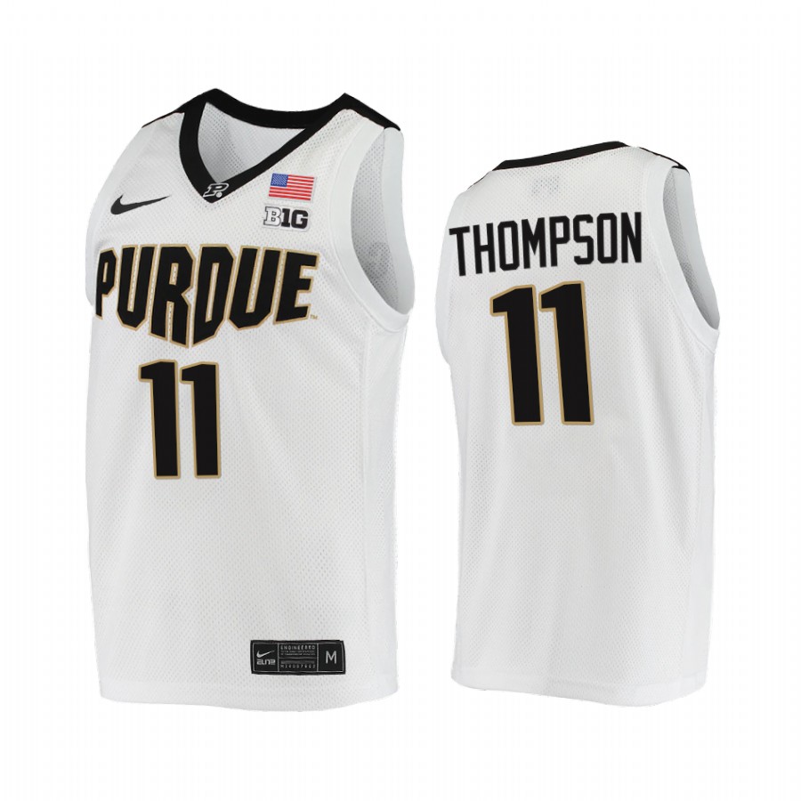 Purdue Boilermakers Isaiah Thompson Jersey 2021-22 College  White  Uniform