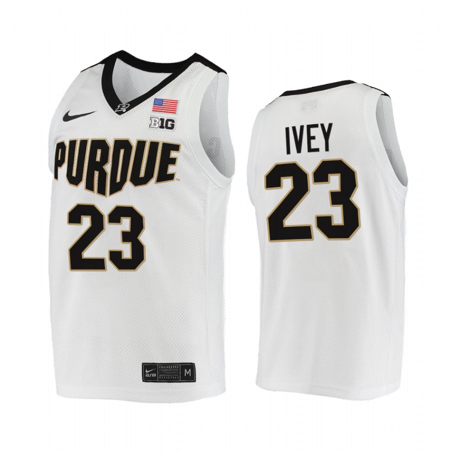 Purdue Boilermakers Jaden Ivey Jersey 2021-22 College  White  Uniform