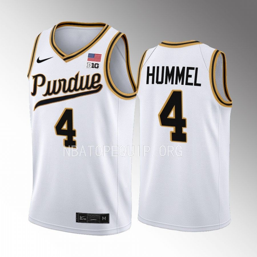 Purdue Boilermakers Robbie Hummel Jersey Rick Mount-Era White Throwback  Uniform