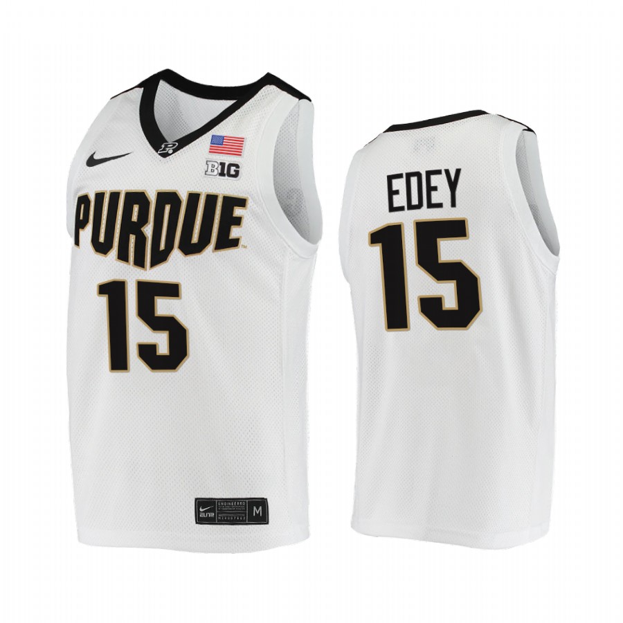 Purdue Boilermakers Zach Edey Jersey 2021-22 College  White  Uniform