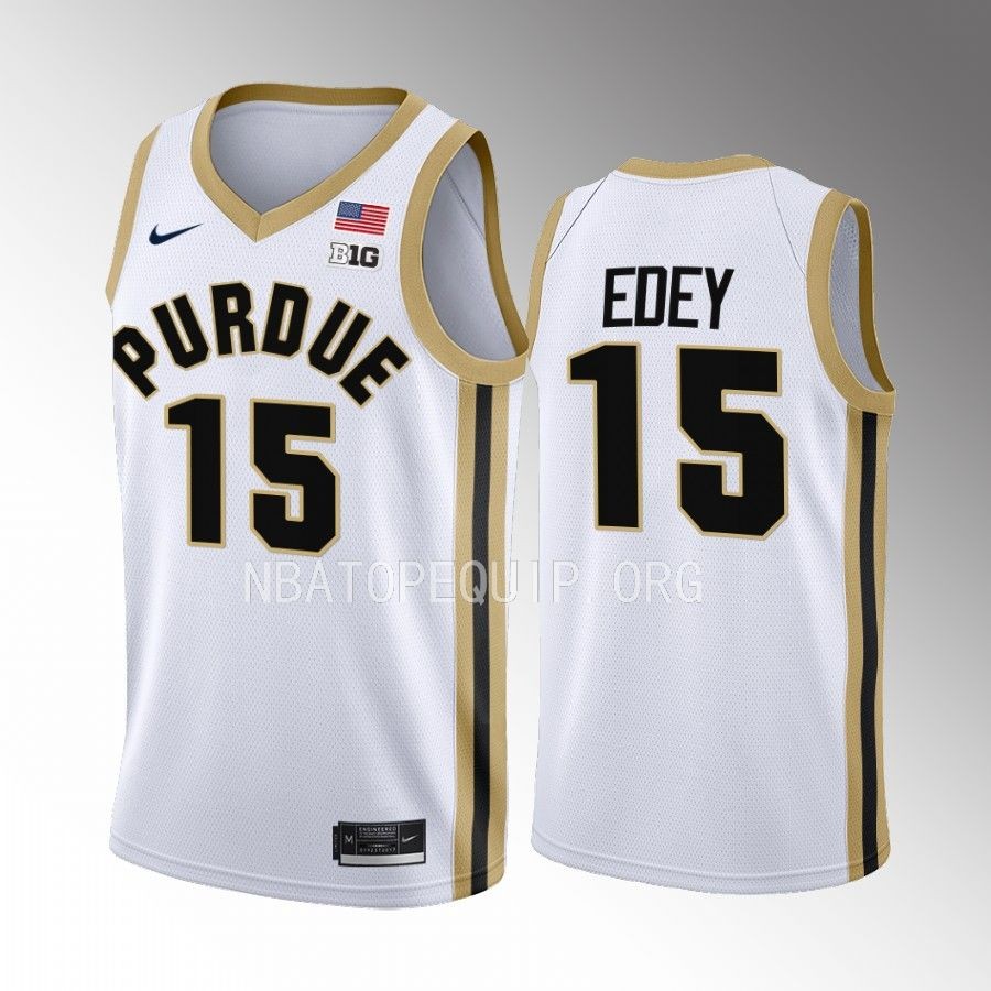 Purdue Boilermakers Zach Edey Jersey 2022-23 College  White Uniform