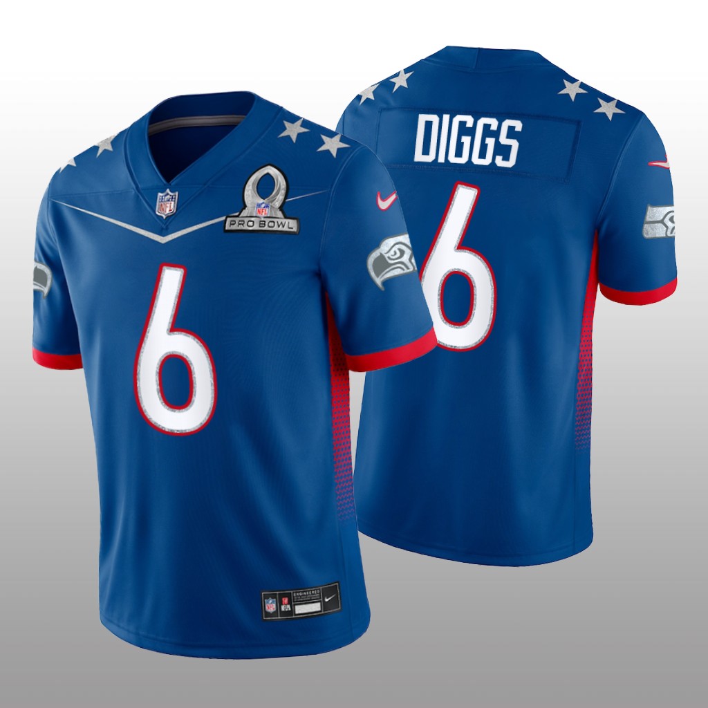Quandre Diggs Royal Game Jersey 2022 NFC Pro Bowl - Men's