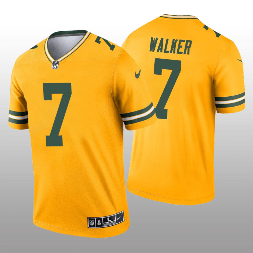 Quay Walker Green Bay Packers Gold Jersey Inverted Legend - Men's