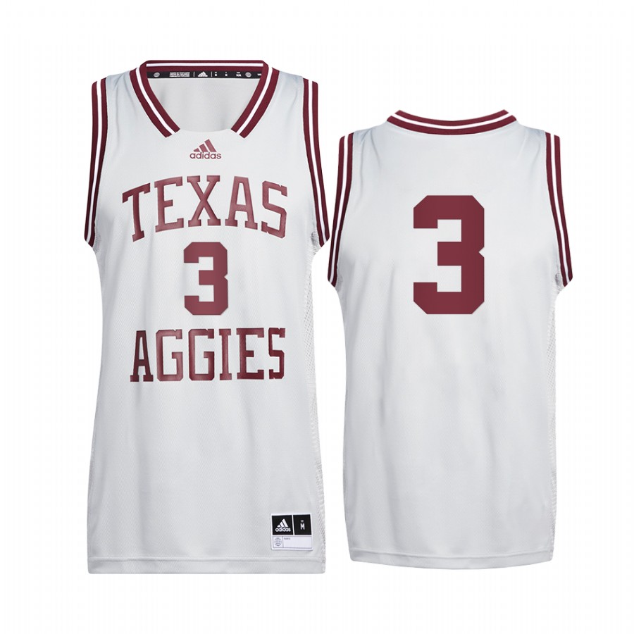 Quenton Jackson Aggies White Jersey 2022 Reverse Retro College