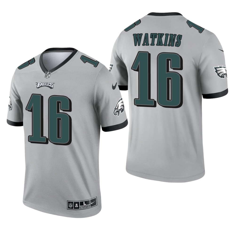 Quez Watkins Philadelphia Eagles Silver Jersey Inverted Legend - Men's