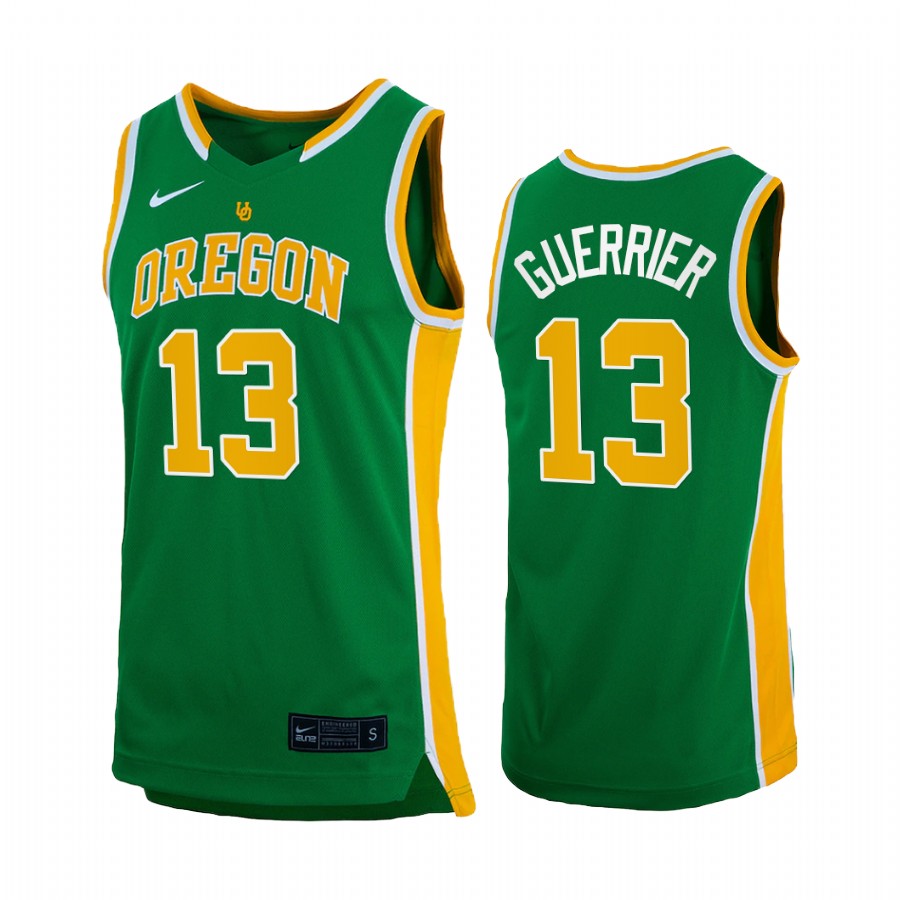 Quincy Guerrier Oregon Ducks Green Jersey 2022 Retro College