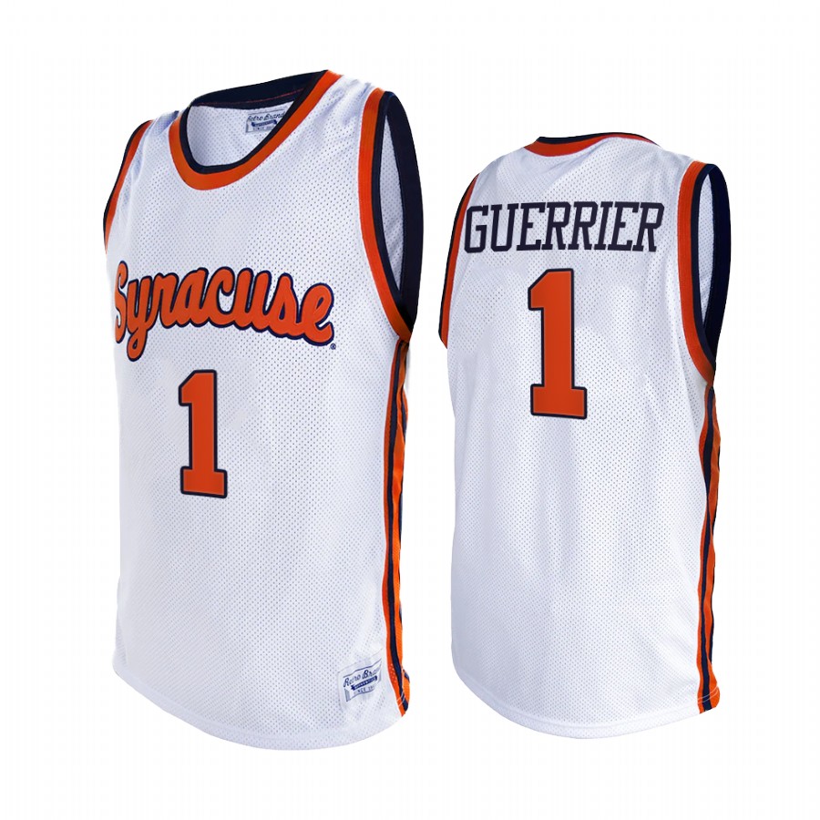Quincy Guerrier Syracuse Orange White Jersey 2021 Alumni Limited Retro
