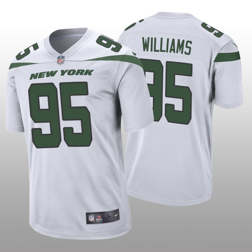 Quinnen Williams New York Jets White NFL Draft Game Jersey
