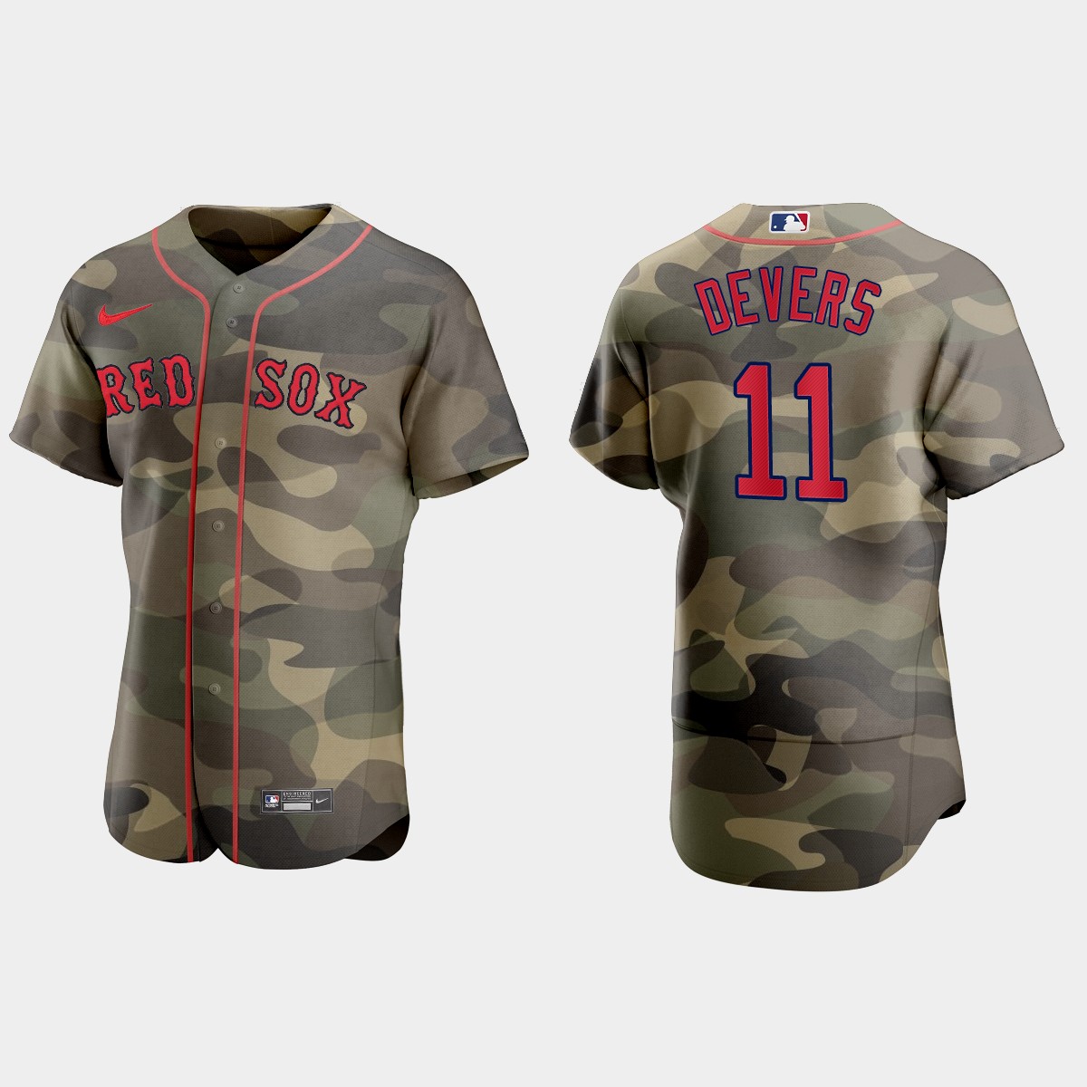 Rafael Devers Boston Red Sox 2021 National Armed Forces Day Jersey - Camo