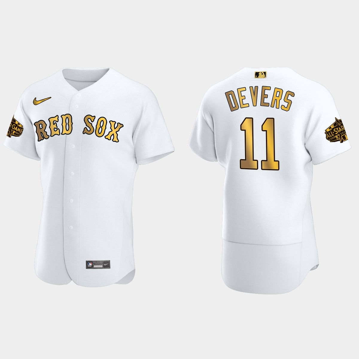 Rafael Devers Boston Red Sox MLB All-Star Main Logo Jersey - White