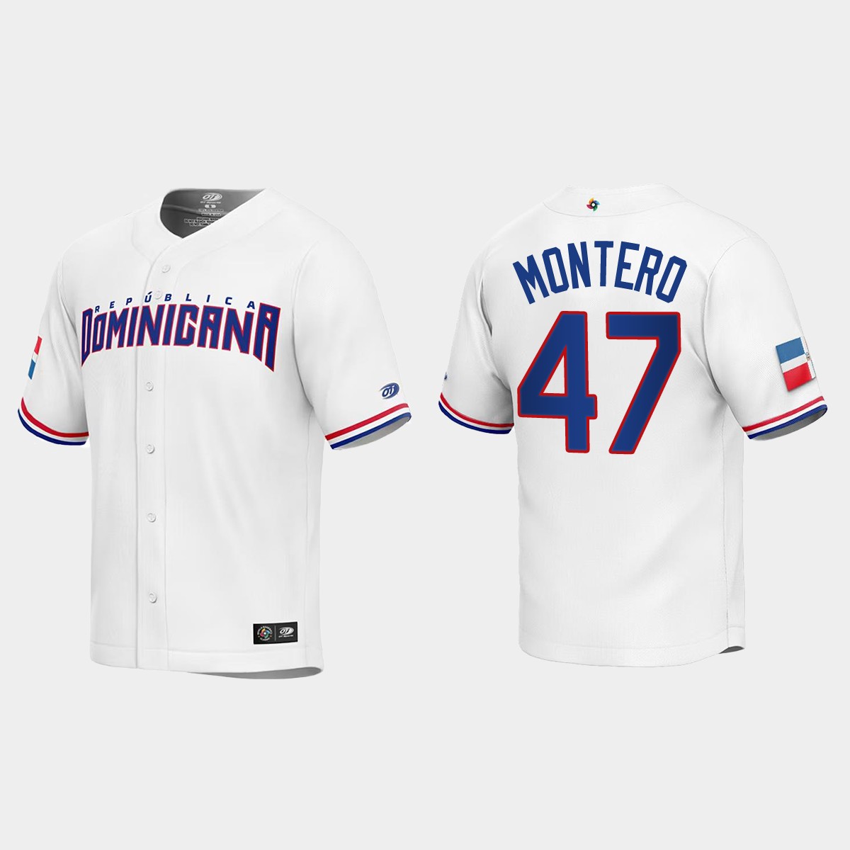 Rafael Montero Dominican Republic  2023 World  Classic Jersey - White