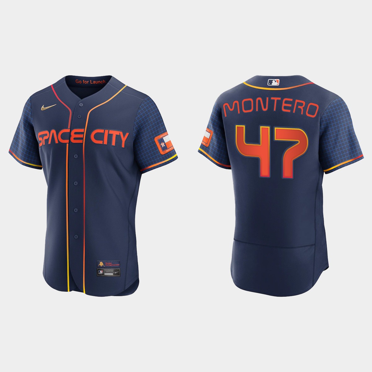 Rafael Montero Houston Astros 2022 City Connect Jersey - Navy