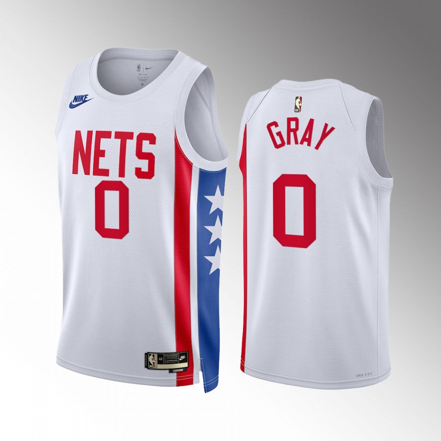 RaiQuan Gray Brooklyn Nets #0 White Jersey 2022-23 Classic Edition Swingman