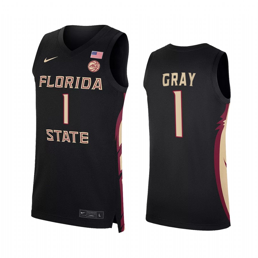 RaiQuan Gray Florida State Seminoles Black Jersey College  NBA Alumni