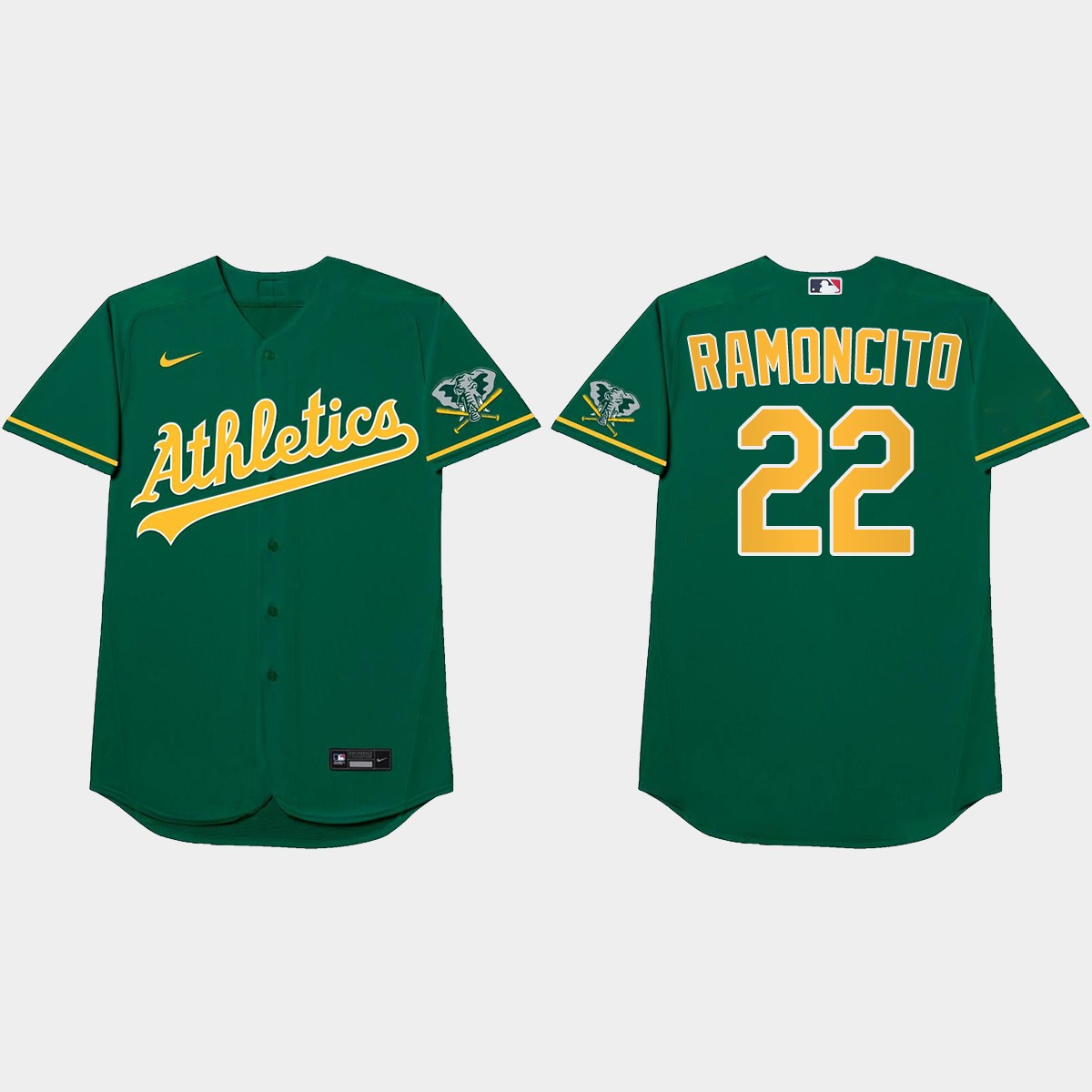 Ramon Laureano 2021 Players' Weekend Ramoncito Nickname Jersey - Green
