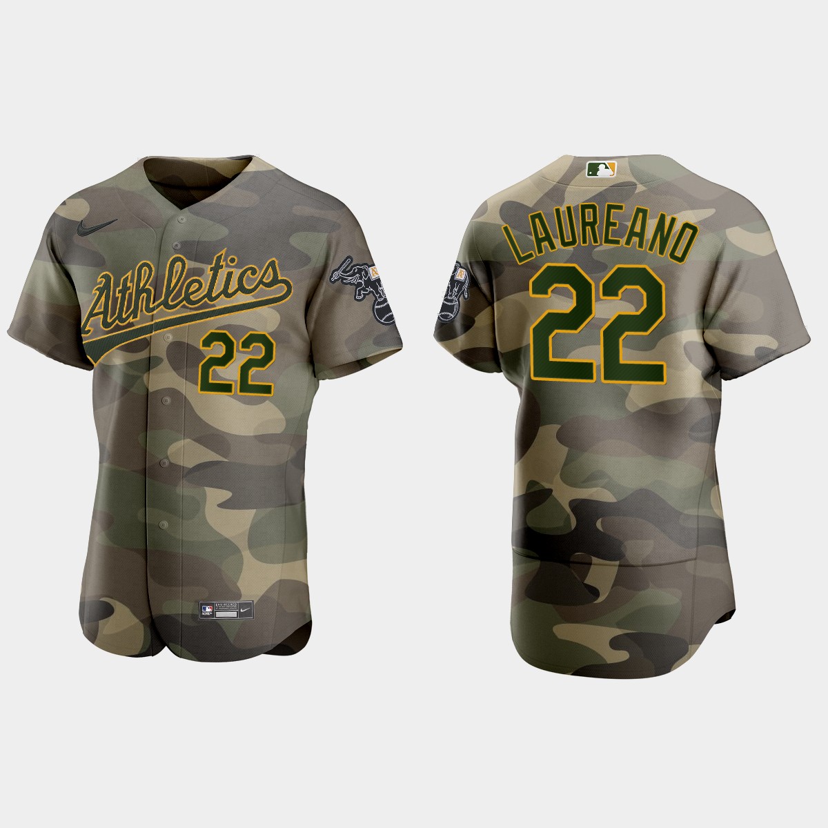 Ramon Laureano Oakland Athletics 2021 National Armed Forces Day Jersey - Camo