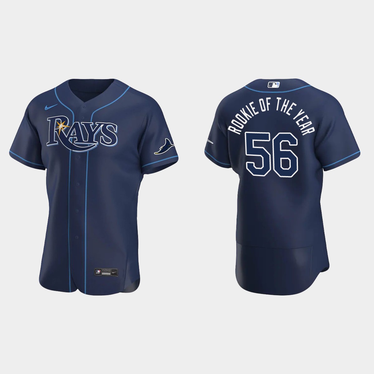 Randy Arozarena Tampa Bay Rays 2021 AL Rookie of the Year Jersey - Navy