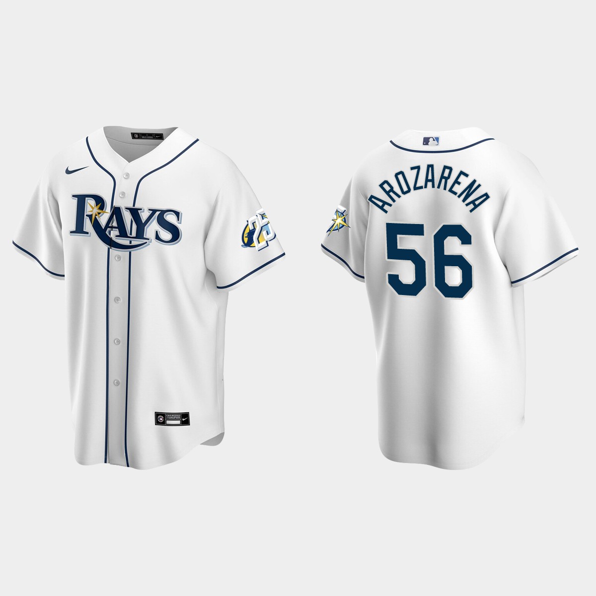 Randy Arozarena Tampa Bay Rays 25th Anniversary Jersey - White