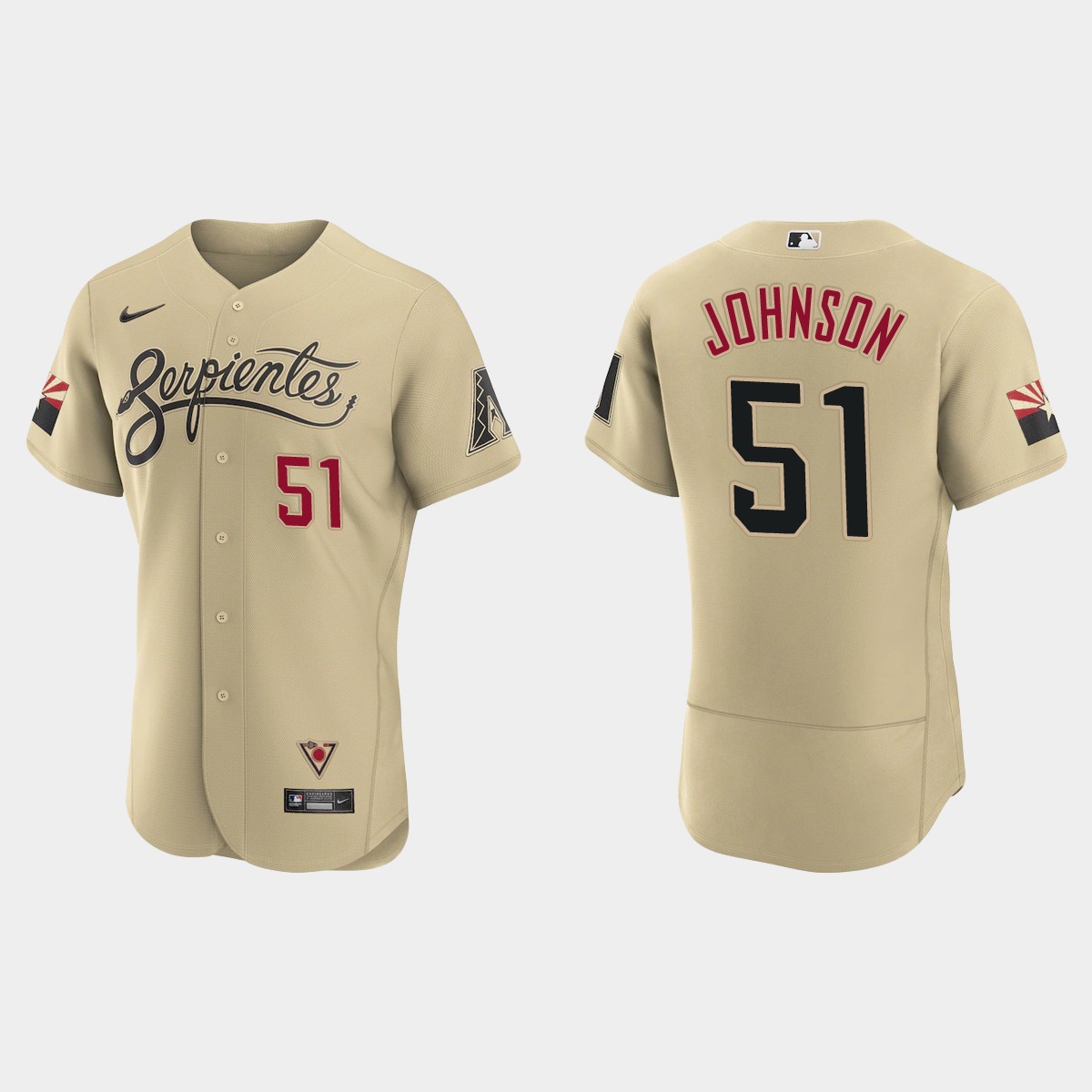 Randy Johnson Arizona Diamondbacks 2021 City Connect Jersey - Gold