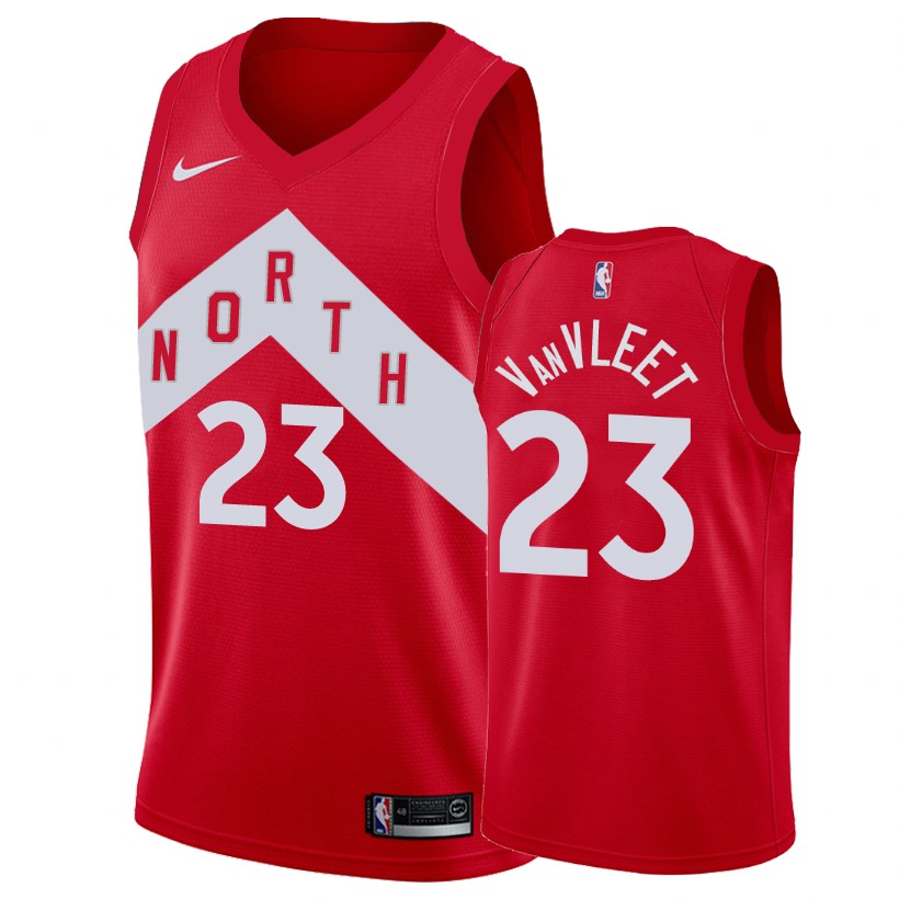 Raptors Fred VanVleet #23 Male Earned Edition Red Jersey