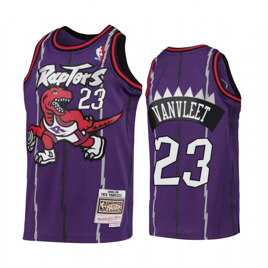 Raptors Fred VanVleet 1998-99 Youth Hardwood Classics Purple Jersey