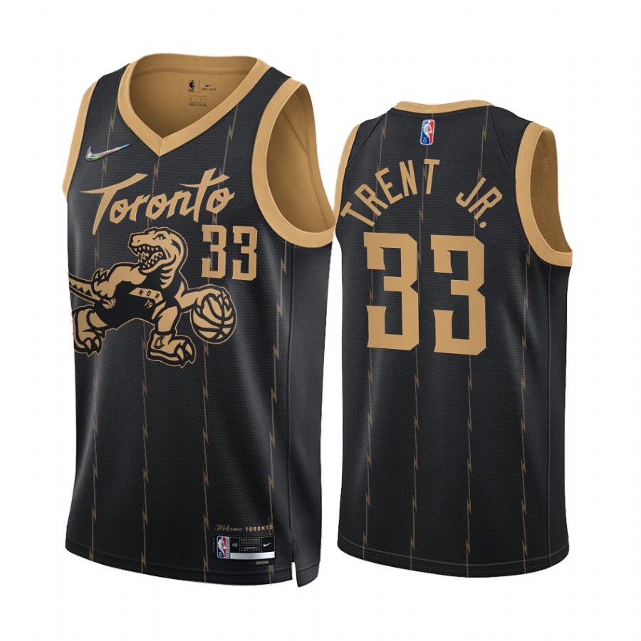 Raptors Gary Trent Jr. City Edition Black 2021-22 Jersey 75th Anniversary