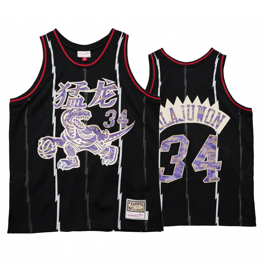 Raptors Hakeem Olajuwon 2021 Lunar New Year Jersey Black OX HWC