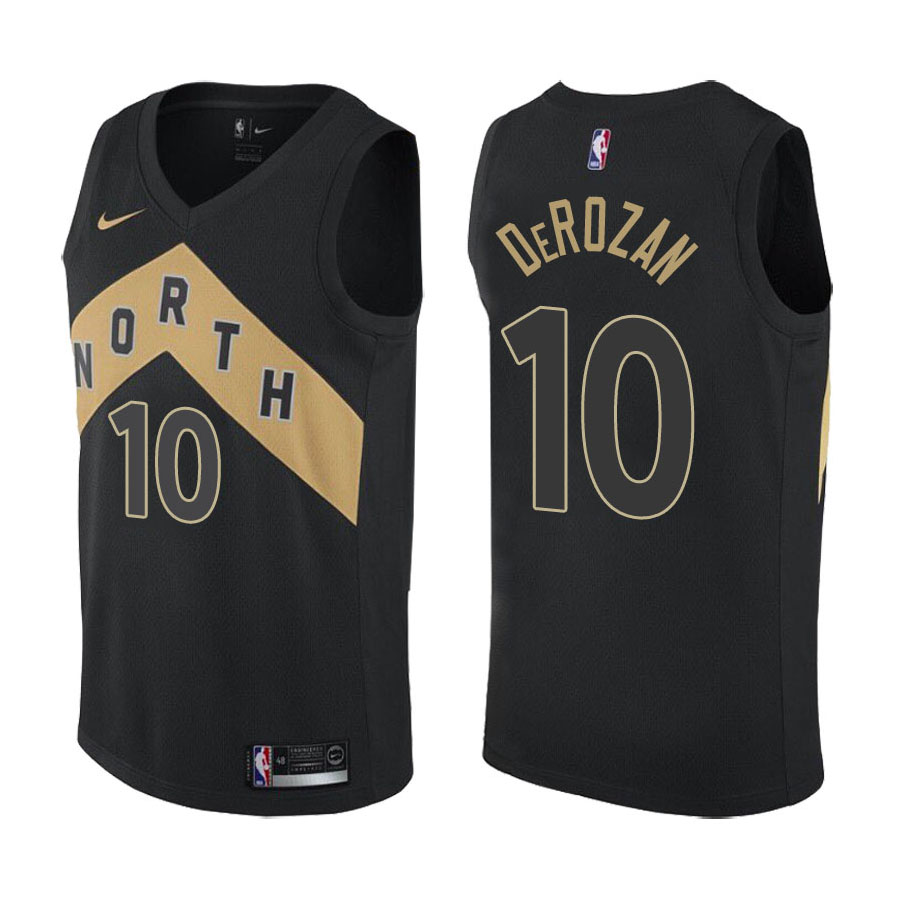 Raptors Male DeMar DeRozan #10 City Edition Black Jersey