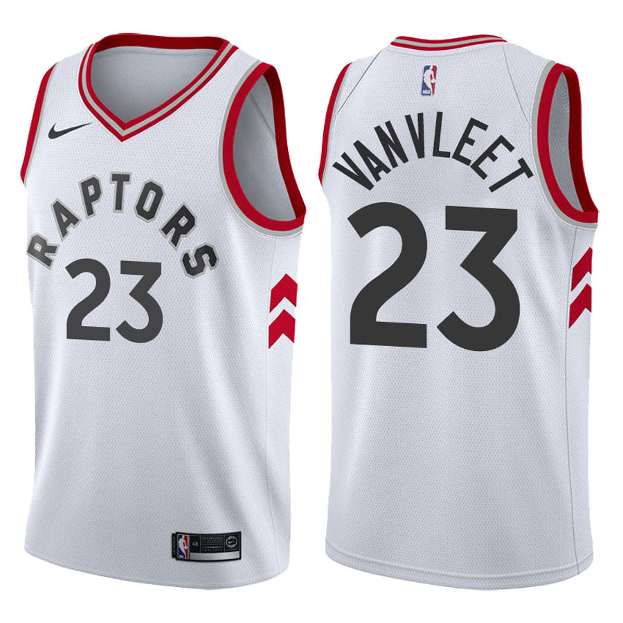 Raptors Male Fred VanVleet #23 2017-18 Association White Jersey