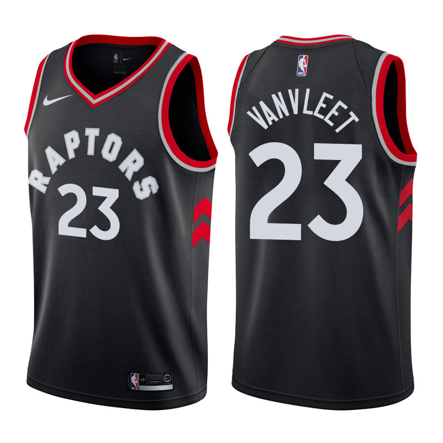 Raptors Male Fred VanVleet #23 2017-18 Statement Black Jersey