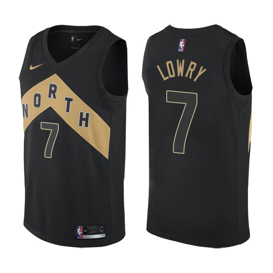 Raptors Male Kyle Lowry #7 City Edition Black Jersey