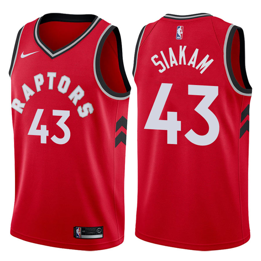 Raptors Male Pascal Siakam #43 2017-18 Icon Red Jersey