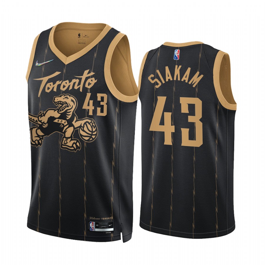 Raptors Pascal Siakam City Edition Black 2021-22 Jersey 75th Anniversary