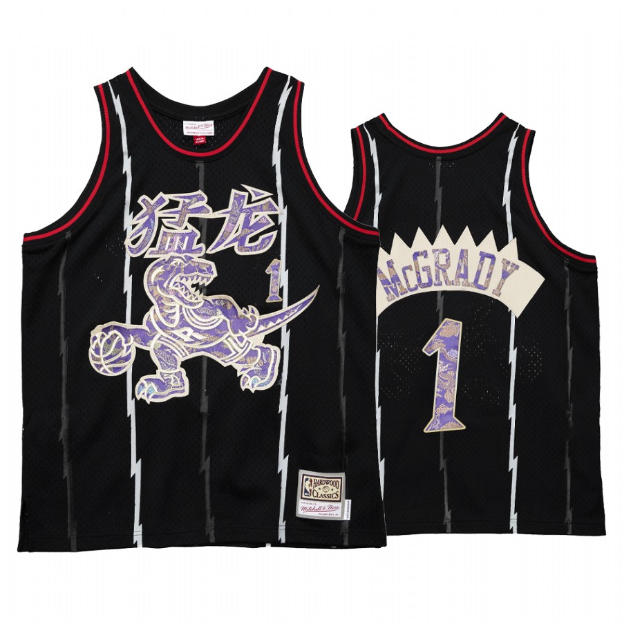 Raptors Tracy McGrady 2021 Lunar New Year Jersey Black OX HWC