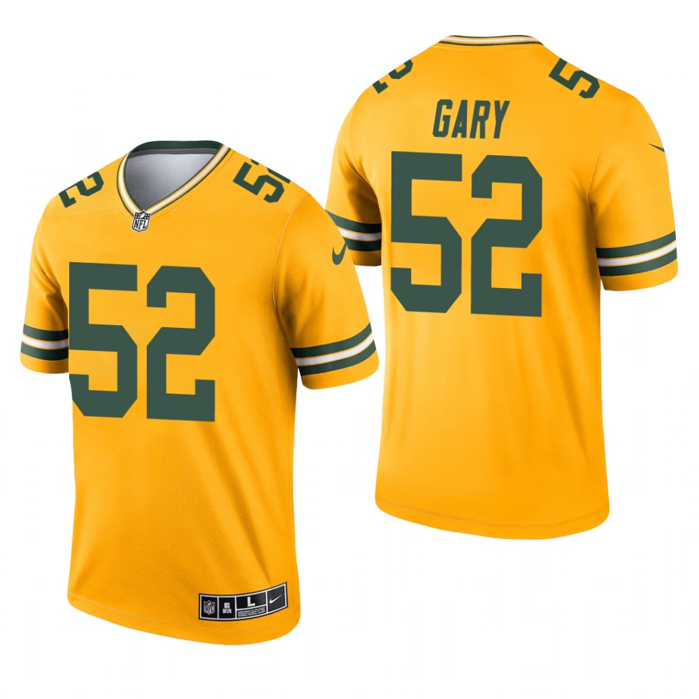 Rashan Gary Green Bay Packers Gold Jersey Inverted Legend - Men's