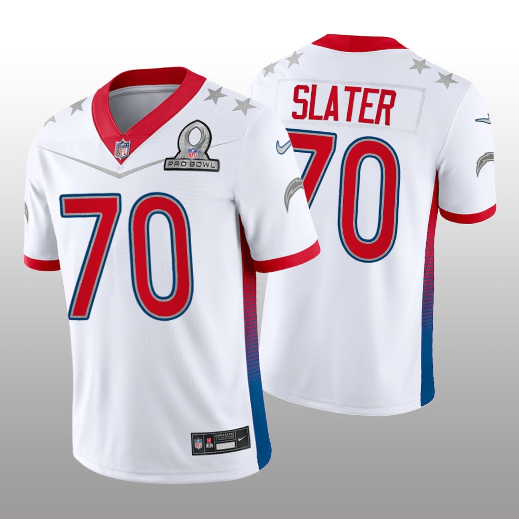 Rashawn Slater White Game Jersey 2022 AFC Pro Bowl - Men's