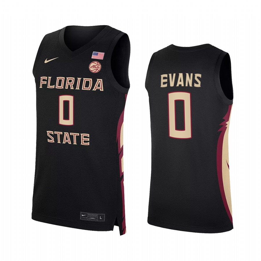 RayQuan Evans Florida State Seminoles Black Jersey 2022 College