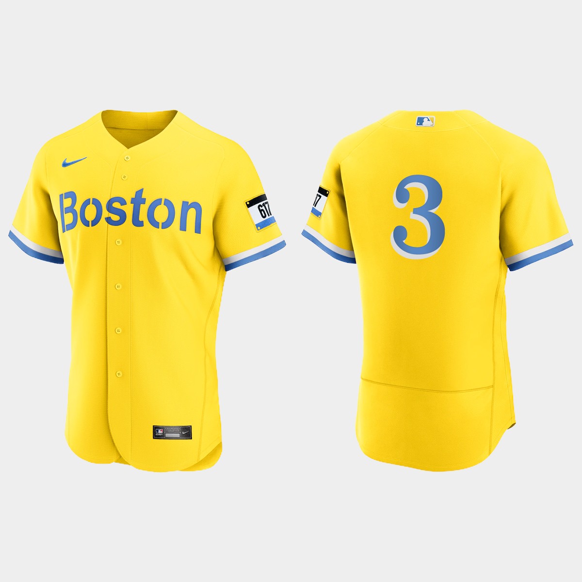 Reese McGuire Boston Red Sox City Connect Jersey - Gold Light Blue