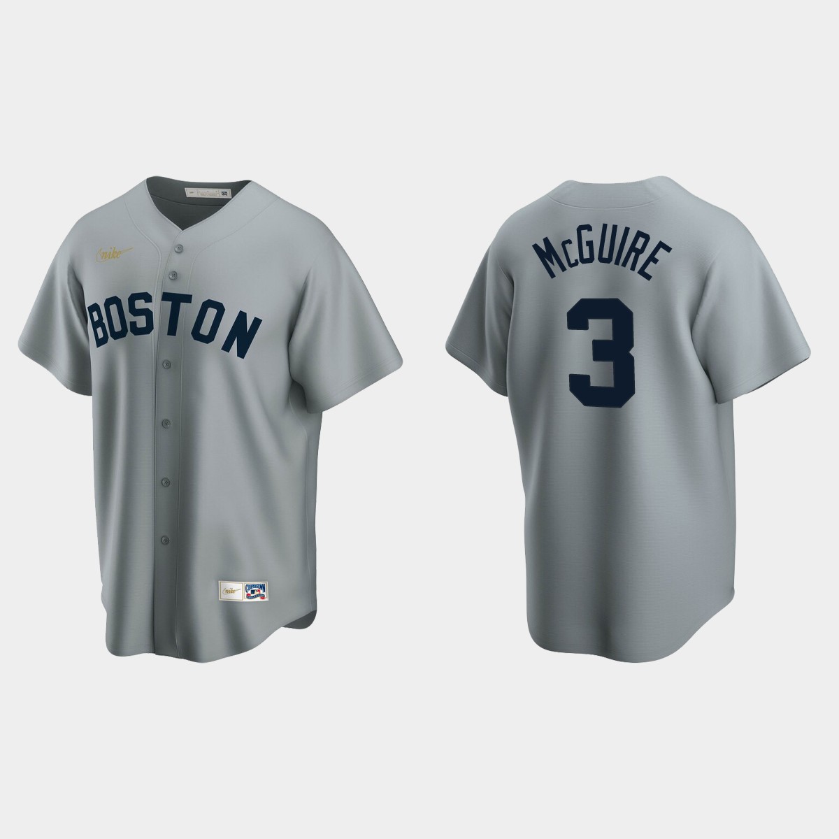 Reese McGuire Boston Red Sox Cooperstown Collection Road Jersey - Gray